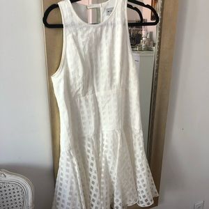 Milly | size 4 | above knee length dress | white